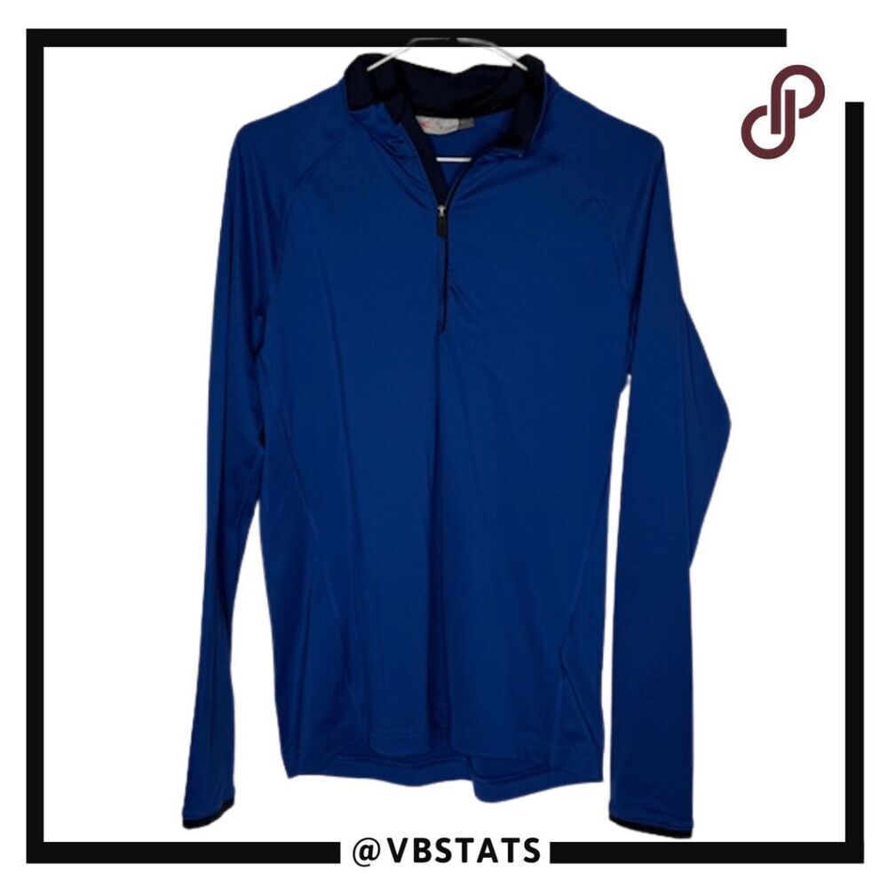 Kjus Men's Raglan Sleeve‎ Feel Half Zip Pullover Activewear Top Blue Size 48/S